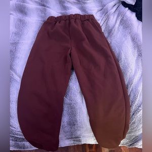 SHEIN- brown butterfly sweatpants